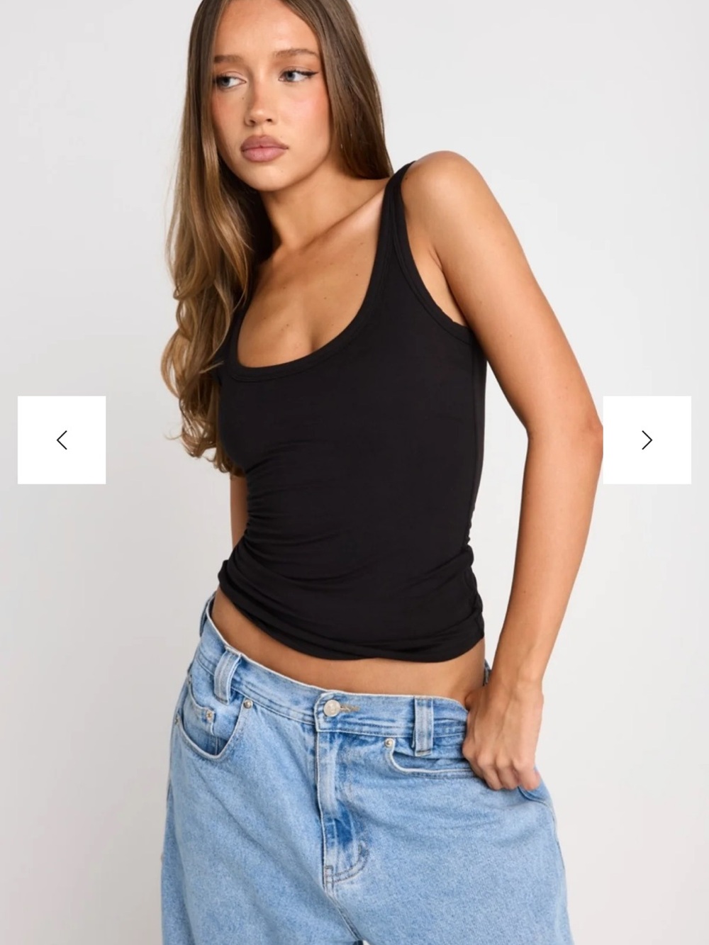 All For Mimi Black Tank Top